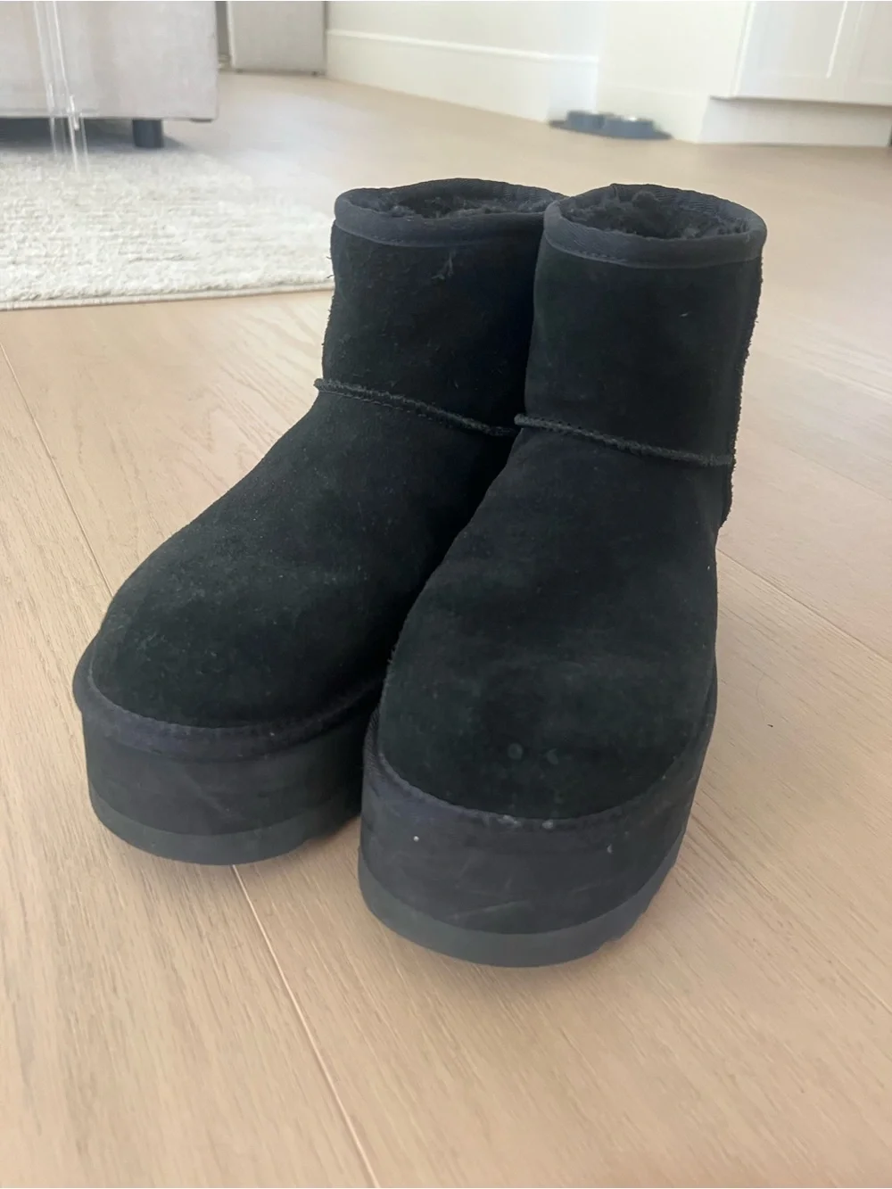 UGG Black Platform Boots